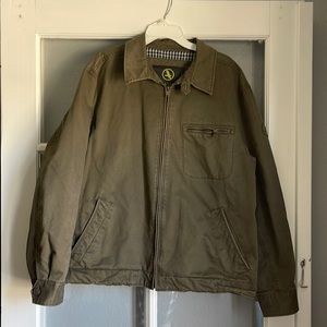Mens Jean material green jacket